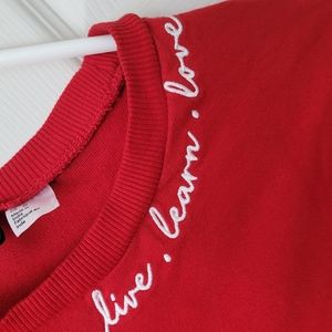 H&M Divided Sweater with Embroidery, Size M